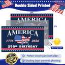 250 Anniversary USA Flag - 3x5 Ft Double Sided 3 Layers Patriotic Flags - 4th of July Decorations Independence Day American 250th Anniversary Flag 1776-2026 for Indoor Outdoor Decoration