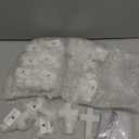 Kenning 24 Sets 72 Pcs Baptism Favors for Guests with Cross Candles Rosaries Organza Bags First Communion Gifts for Baptism Christian Souvenirs Gifts First Communion Wedding Baby Shower