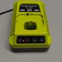 Charger Replacement for Ryobi Battery Charger, Compatible with Ryobi 18V Battery Charger, Works with 12V-18V Ryobi Li-ion & Ni-Cad Ni-Mh Batteries, Compatible with P102, P103, P105, P107, P108, P189