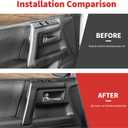 28Pcs Interior Trim Kit Cover Fit for 2020-2023 Toyota 4Runner, Dashboard Side Air Vents Gearshift Air Conditioning Control Panel Window Lift Panel Inner Door Handle Bowl Cover(Matte Black)