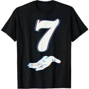 Number 7 Matching 67 Six Seven Meme Couple Halloween Costume T-Shirt L