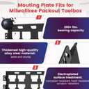 Mounting Plate Compatible with Milwaukee Packout Toolboxes