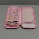 RHOTALL Two-Color Cherry Blossom Carrying Case for Nintendo Switch, Potable Storage Bag for Switch Accessories with Protective Case, Screen Protector, Adjustable Shoulder Strap and 2 Thumb Caps (pink and white)