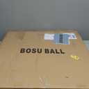 kisnbld Half Balance Ball Trainer, Inflatable 19/23 Inch Half Exercise Ball with Resistance Bands and Pilates Ball, Non-Slip 660lbs Capacity Yoga Ball for Home Gym Full Body Workouts (Blue)