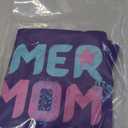Mer Mom costume Mer Mama Mermaid Costume for Mermom Tank Top (Small, Purple)