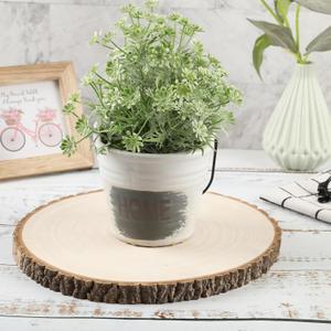 3 pcs Large Wood Slices for Centerpieces 9-10 inches Wood Rounds for Tables Decor Rustic Wood Circles for DIY Crafts and Wedding Decor Round Wooden Discs Wood Slice Ornaments