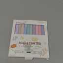 12pcs Aesthetic Cute Pastel Highlighters and Pens - No Bleed Assorted Colors for School & Office Journal DIY Home (happy)