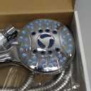 AquaCare High Pressure 8-mode Handheld Shower Head - Anti-clog Nozzles, Built-in Power Wash to Clean Tub, Tile & Pets, Extra Long 6 ft. Stainless Steel Hose, Wall & Overhead Brackets (Premium Chrome)