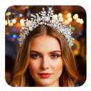 Kilshye Rhinestone Wedding Tiara Silver Princess Crown Bridal Prom Hair Accessories for Women