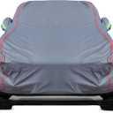 Breathable New Material, Waterproof Car Cover, Locks and Zipper Doors, Sunscreen Waterproof UV Prevention Snowproof Wind and Windproof,Suitable for Indoor Outdoor,for SUV (205"-216") C14