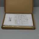 NearMoon Standing Paper Towel Holder, Kitchen Paper Towel Tissue Holder- for Bathroom Kitchen Countertop, Standard or Jumbo-Sized Roll Paper (with Marble Base, Brushed Gold)