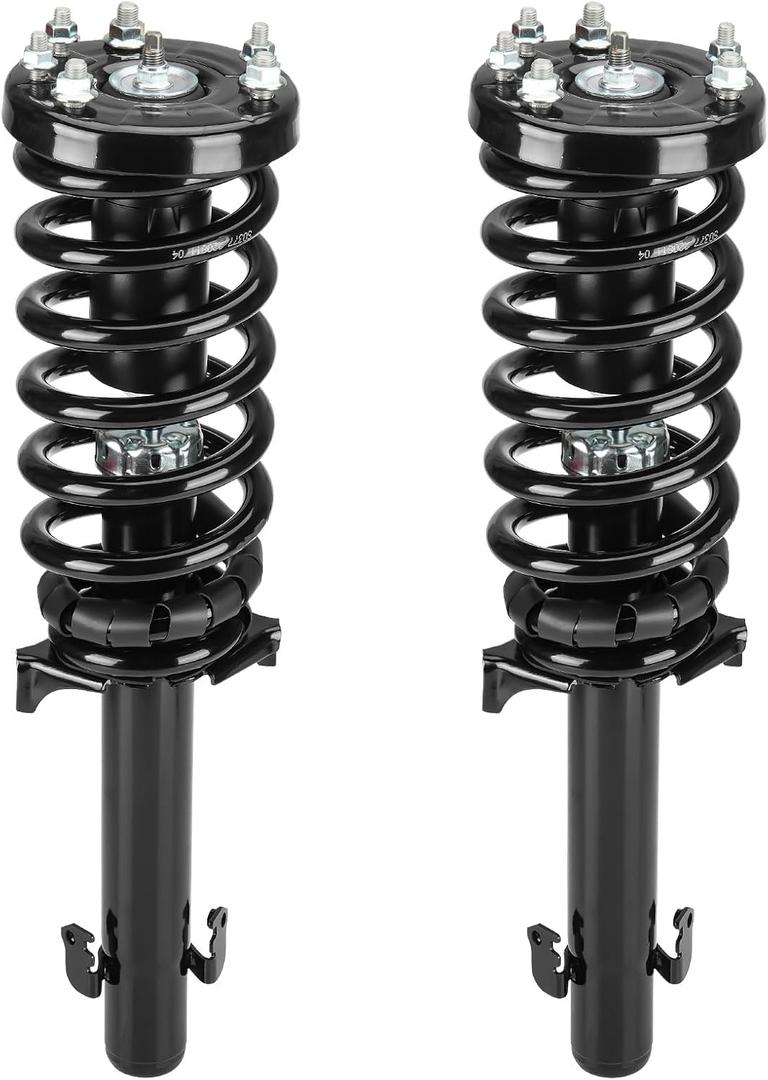 Front Strut Shock Assembly w/Coil Spring for Honda Accord 2008-2012 2.4L Sedan (Only) & All Coupes, Replace 172562L 172562R, Left & Right, 2PCS