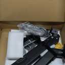 Pholiten Laptop Desk Mount with Gas Spring Arm, 2 in 1 Monitor Laptop Stand for 12-17 inch Notebook and 13-32 inch Computer Screen,Holds 22lbs. Full Motion Monitor Laptop Stand Mount with Vented Tray