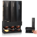 Pod Holder for Nespresso Vertuo Capsules  Wall Mount & Countertop Pod Organizer, Holds 3 Boxes of Coffee Pods, Modern Acrylic Storage for Nespresso Coffee Bar Accessories(Only Shelf)