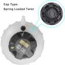 17138614293 Engine Coolant Reservoir Tank w/Sensor & Bracket, Compatible with 2012-2016 BMW 528i, 528i xDrive L4 2.0L Sedan Turbocharged, Overflow Tank Replaces# 17137649733