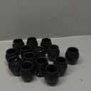 Gejoy 14 Pcs 3oz Cantaritos De Barro Mexicanos Cantaritos Shooters Pottery Taco Tuesday Mexican Clay Cup Fiesta De Barro Mexicanos Cocktail Cups Cocktail Glasses for Tequila Margaritas Mojitos (Black)
