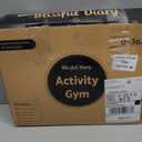 Blissful Diary Baby Play Gym Mat, Tummy Time Activity Mat with 6 Detachable Toys for Stage-Based Sensory & Motor Skill Development, Easy to Install & Clean, Baby Essentials Gift, Lavender Pink