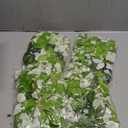 DearHouse 4Pcs 6.6Ft/Piece Artificial Flowers Silk Wisteria Garland Artificial Wisteria Vine Rattan Silk Hanging Flower for Home Garden Outdoor Ceremony Wedding Arch Floral Decor (White)