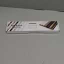 Tilingview 10-Pcs Peel and Stick Tile Edge Trim, 12 Inches Self-Adhesive Tile Edging Decorative Pencil Tile, PVC Molding Tile Trim for Backsplash (White)