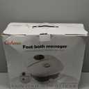 GEHONA Collapsible Foot Spa Bath with Heat,Foot Massager with Two Side Supports,Leakage Protector,Temperature Control,Bubbles,Red Light,Timer,Feet Spa Tub,Feet Soaker,Gifts (Black)