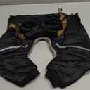 BRKURLEG Black Dog Coat with Harness, Dog Winter Jacket, Dogs Onesie Body Warm Jackets, Small Dogs Winter Coats Reflective Windproof Warm Cold Weather Coats, Pet Waterproof Jacket Hiking S