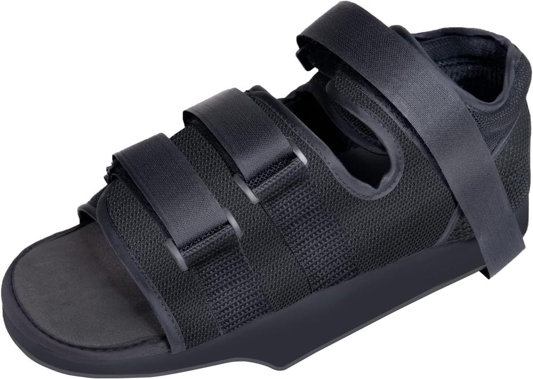 GHORTHOUD Post op Shoes for Broken Toe Surgery Forefoot Offloading Healing Boot Post Surgical Wedge Foot Splint for Surgery for Men and Women (Large)