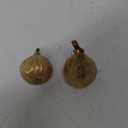 Creative Co-Op Resin Figs with Gold Finish (Set of 2 Pieces)