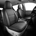 FREESOO Sienna Seat Covers 2011-2020 for Toyota Sienna (LE,XLE,SE,XLE Premium) Waterproof Car Seat Cover Full Set, 8 Seats, 2nd Row 4/2/4, Three Row (Black)