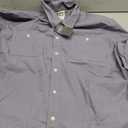Dubinik® Chambray Shirt Men Long Sleeve Cotton Work Shirts with 2 Pockets Casual Button Down, 2 XL, Grey