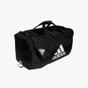 adidas Unisex Defender 4.0 Gym Duffel Bag for Men and Women, Black/White, Large (110L)