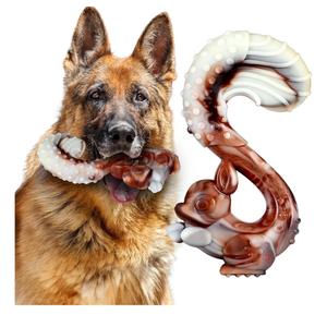 Indestructible Dog Toys for Aggressive Chewers, Tough and Durable Chew Toys for Large Medium Dogs, Interactive Dog Chew Toys to Keep Them Busy (B Squirrel)