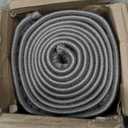 Rugshop Wavy Circles Design Runner Rug, Non-Shedding Carpet for Hallway, Kitchen, or Entryway, Gray, 2'7" x 8' (Grey)