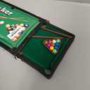 Mini Pool Table Set Portable Small Tabletop Billiards Game with 2 Sticks, 16 Balls and Triangle for Travel Party