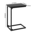 Cuizehua C-Shaped End Table Small Side Tables for Sofa and Bedside