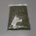 MEROKEETY Women's Summer Short Lace Sleeve T Shirt Dress Casual Crew Neck Pleated Front Shift Dresses (Green, S)