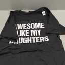 Port company  Awesome Like My Daughters Shirt Funny Men Dad Fathers Day T-Shirt, black, L