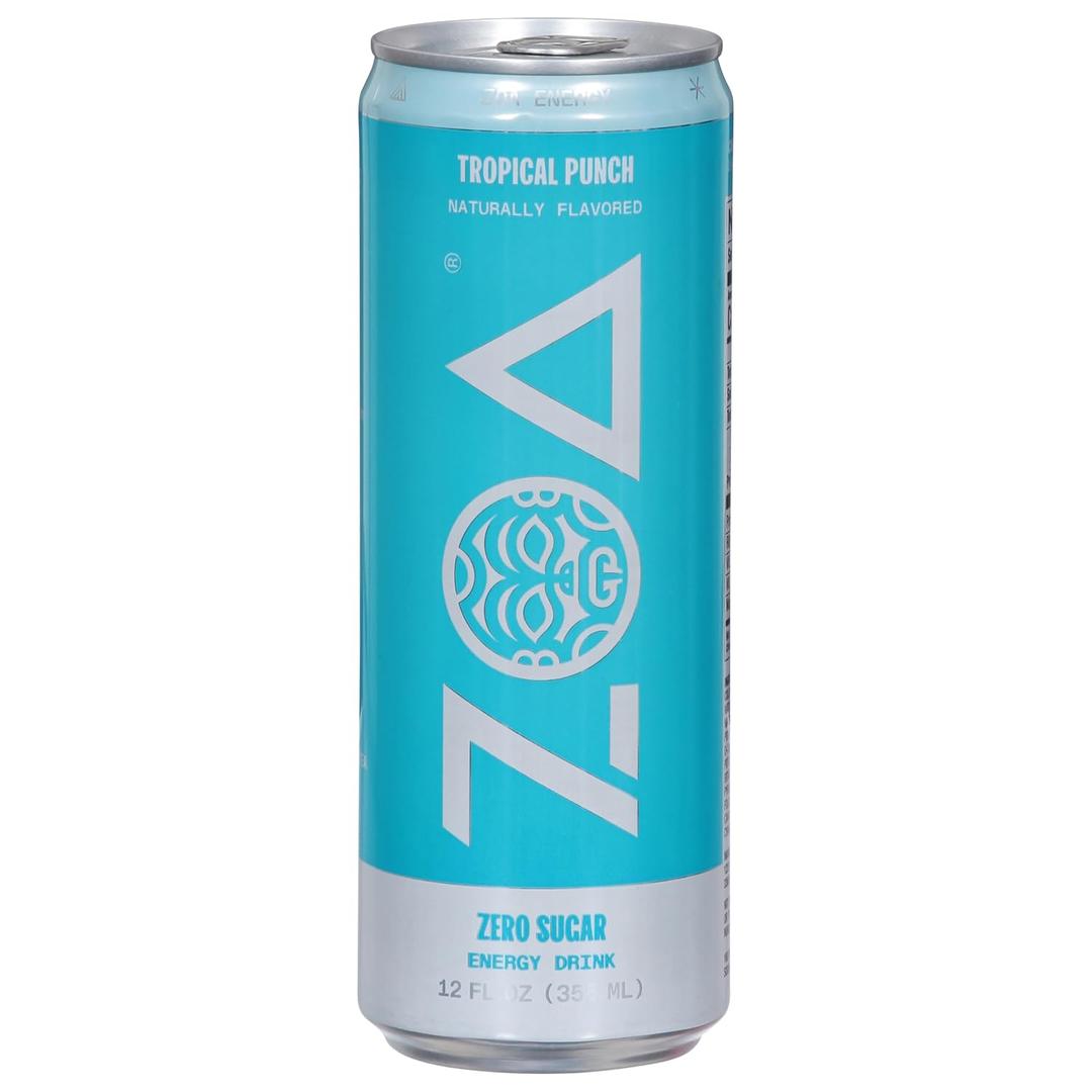 ZOA TROPICAL PUNCH ZERO SUGAR 12oz CAN (EXP 08/13/26)