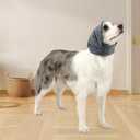 Dog Calming Hoodie, Reducing Noise Wrap, Dog Ear Muffs Noise Protection (M-Head Circle(13.7"~18.9"), Dark Grey)