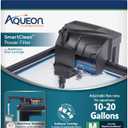 Aqueon SmartClean Power Filter with EcoRenew Filter Cartridge, Quick and Easy Water Changes, Quiet Operation, Adjustable Flow, for 10-20 Gallon Freshwater and Saltwater Aquariums, Medium