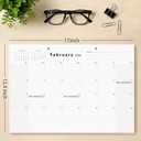 2 x Desk Calendar (Jan.2026  Jun.2027) 17" 12.4" with Marked Holidays and 234 Stickers, Large 18 Months Desk Calendar 2026 for Office, Home, School