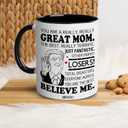 BECHUSKY Mothers Day Gift For Mom - Best Moms Coffee Cup - Moms Birthday Gift Ideas - Mom Mugs From Daughter, Son - Mother Day, Birthday Gifts For Mother, Mommy, Mama - Great Mommy Mug (2 FBA MOM)