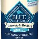 Blue Buffalo Homestyle Recipe Senior Wet Dog Food, Made with Natural Ingredients, Chicken Dinner with Garden Vegetables, 12.5-oz Cans (12 Count) (EXP 06/10/28)