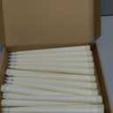 Treela 24 Pcs Flameless Taper Candles Battery Operated Bulk Fake Candles Light LED Candle Sticks Flickering Tapered for Easter Wedding Anniversary Decoration (Basic, 11 Inch, Ivory)