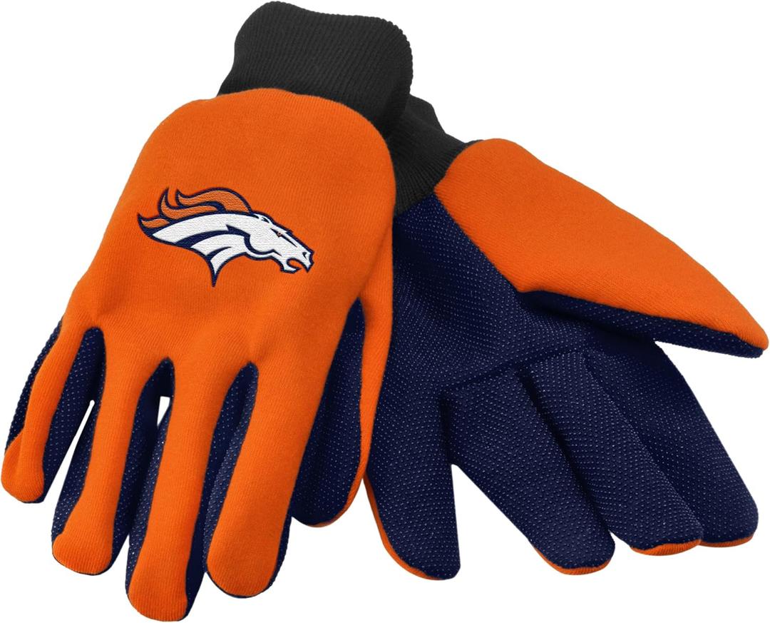 FOCO NFL Colored Palm Utility Work Gloves (One Size (Pack of 1))