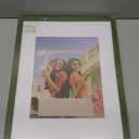 Vittanly 11x14 Picture Frame, Matted for 8x10 Photos, Rustic Green