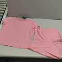 SAMPEEL Womens Two Piece Lounge Sets Casual Summer Outfits 2 Piece Short Matching Clothing Set (Medium, Palemauve)