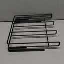 Cutting Board Organizer, Black Under Cabinet Cutting Board Holder, Stainless Steel No-Hole Multifunctional Kitchen Organizer Under Cabinet Shelf for Kitchen Utensils, Towel, Cutting Board