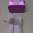 Mgaolo Upgraded Mini Karaoke Machine Toy for Kids, Portable Bluetooth Speaker with 2 Wireless Mics, Emoji & Colorful LED Lights, Home Travel & Party Play Gifts for Boys Girls (Purple)