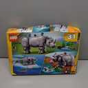 LEGO Creator 3 in 1 Wild Animals: Majestic Rhino with Birds Building Toys for Kids - Safari Pretend Play Toys for Girls & Boys, Ages 9+ - Gift for Christmas - 31171