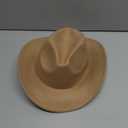 HiXceHiCeng Toddler Boys Cowboy Hat, Baby Infant Cowboy Hats, Toddler Cowgirl Hat for Girls, Kids Western Cowboy Hat Camel 6-36M, 1 Pc